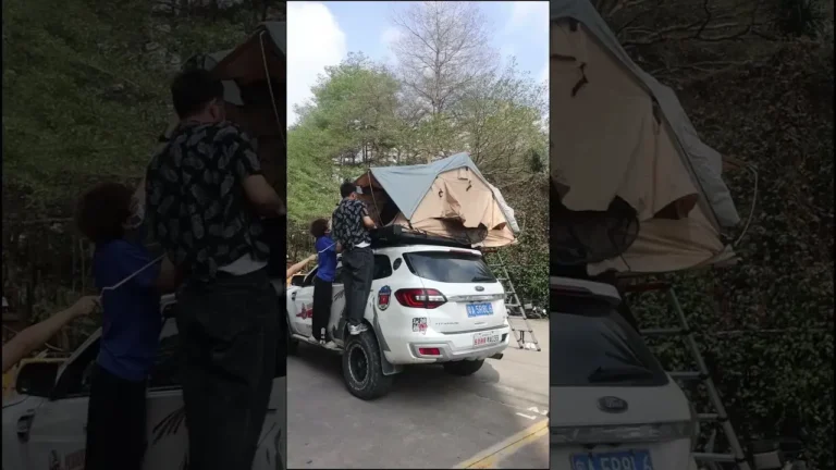 Roof top tent setup and features video