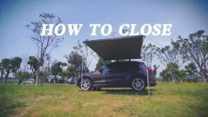 Half-auto aluminium awning tent walkthrough video