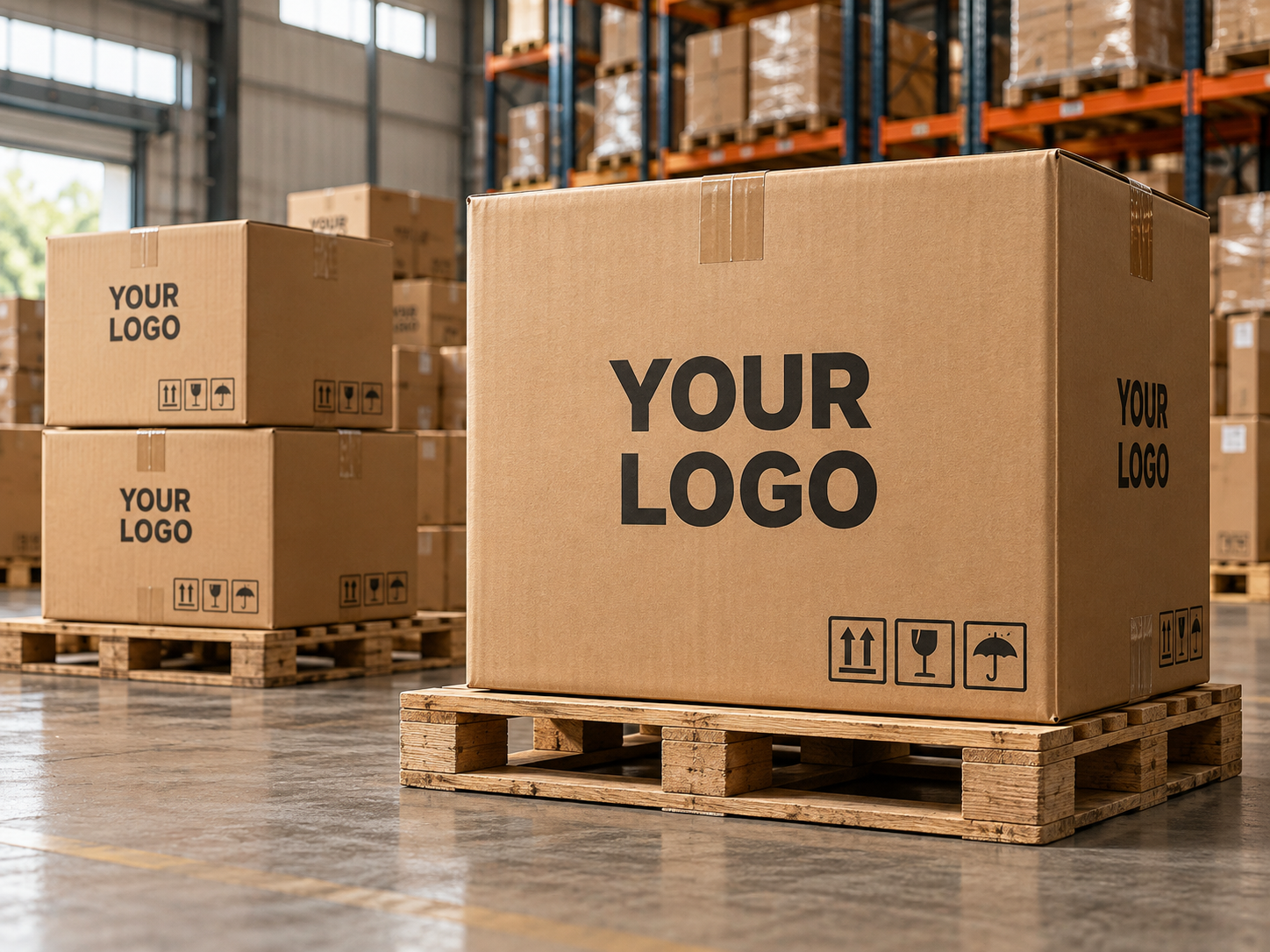 Branded shipping cartons and protective packaging for OEM camping equipment